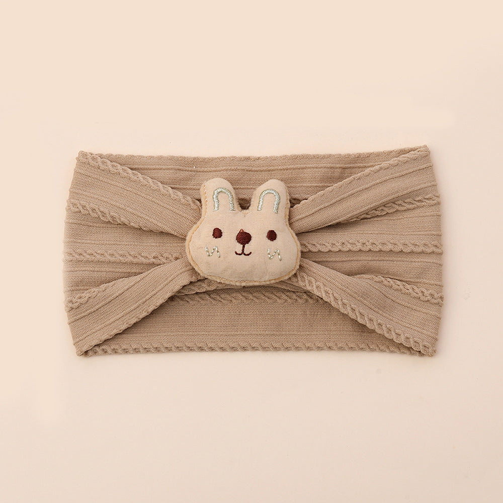 Cute bunny nylon baby headband