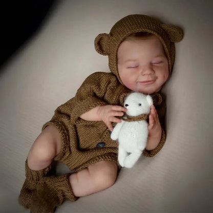 20 Inches Sweet Bruce Closed Eyes Reborn Doll Boy-April Serie