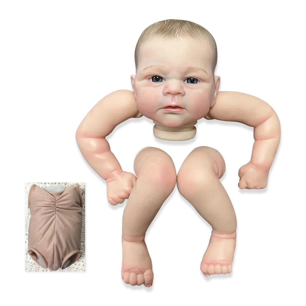 19 Inches Open Eyes Unfinished Doll Kit Reborn Elijah