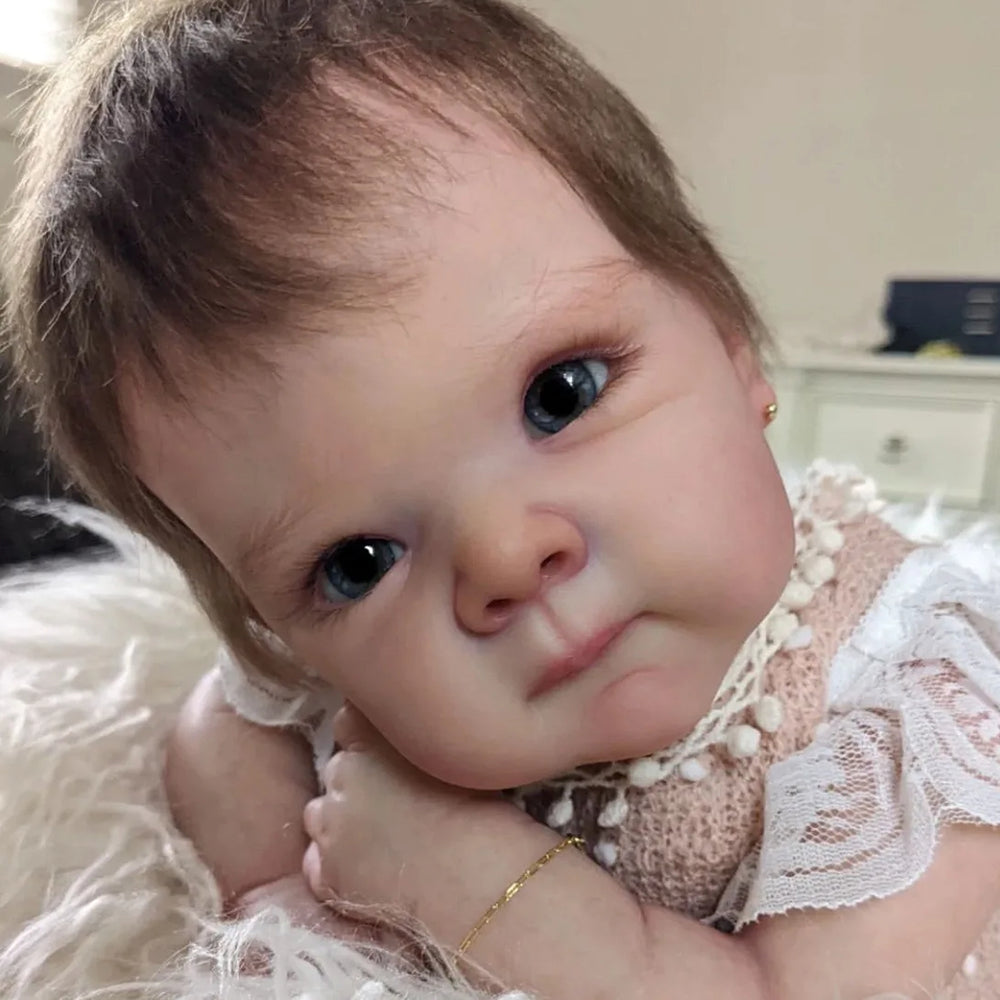 18 inches Bettie Open Eyes DIY Blank Reborn Doll Kit