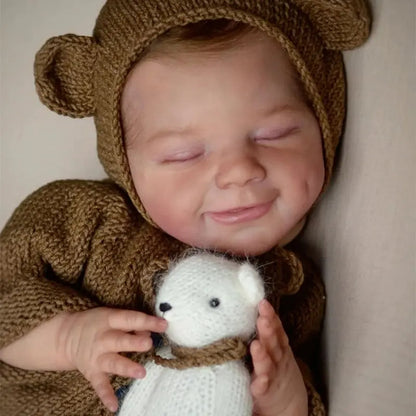 20 Inches Sweet Bruce Closed Eyes Reborn Doll Boy-April Serie