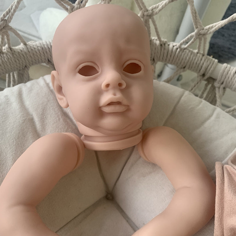 21 inches Chloe Open Eyes DIY Blank Unpainted Reborn Doll Kit