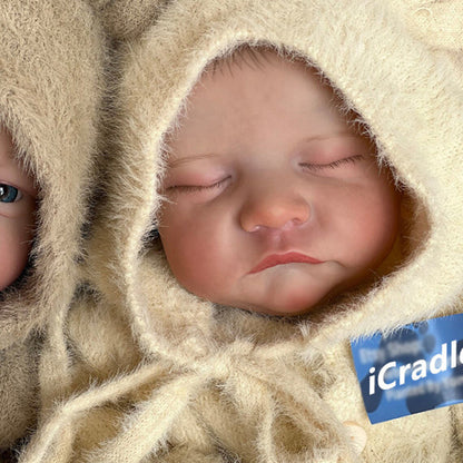 19'' Lifelike Perry And Kay Reborn Dolls Twin Boys