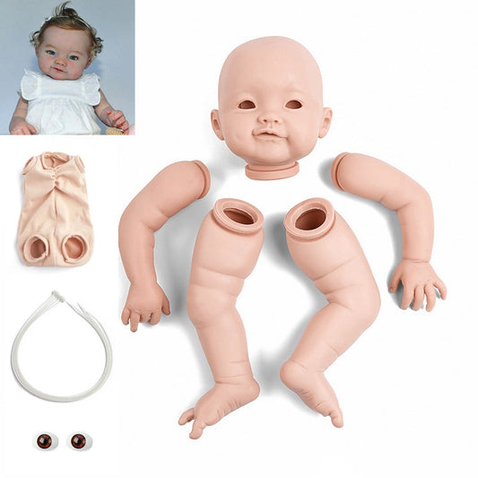 21 inches Naomi DIY Blank Unpainted Open Eyes Reborn Doll Kit