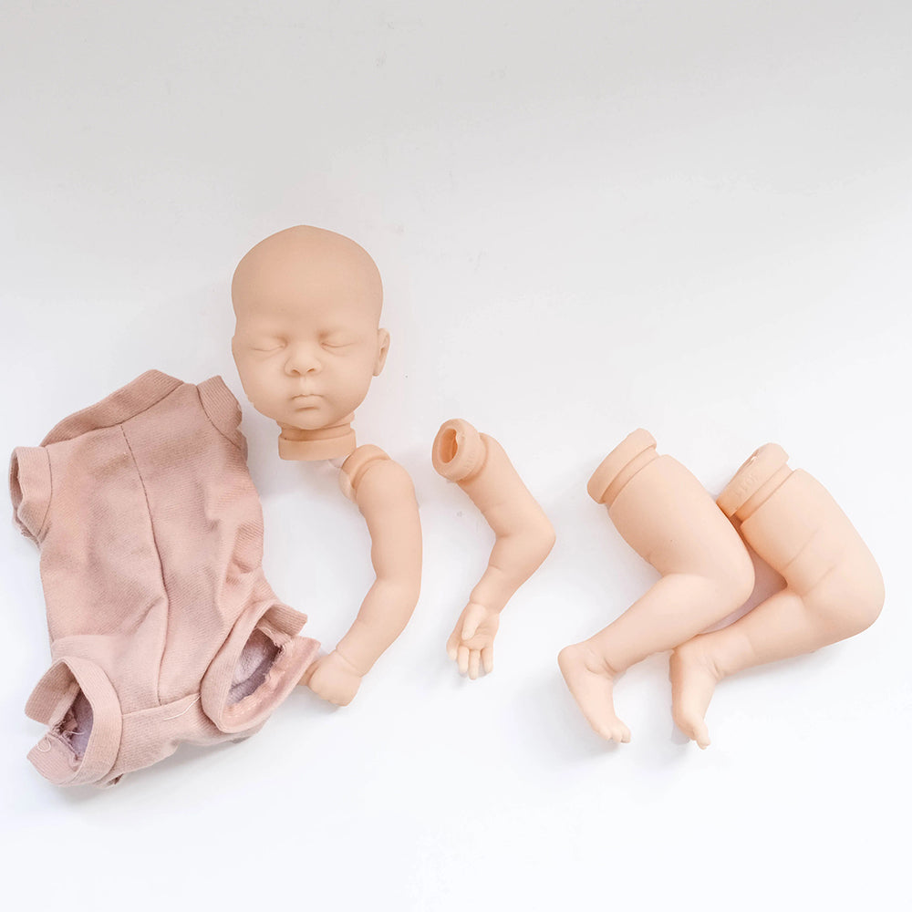 Unpainted 12 Inches Closed Eyes Reborn Luna Doll Kit