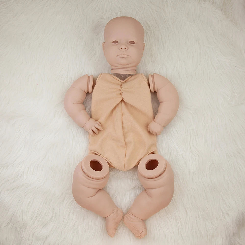 23 inches Unpainted Joseph Open Eyes Reborn Doll Kit