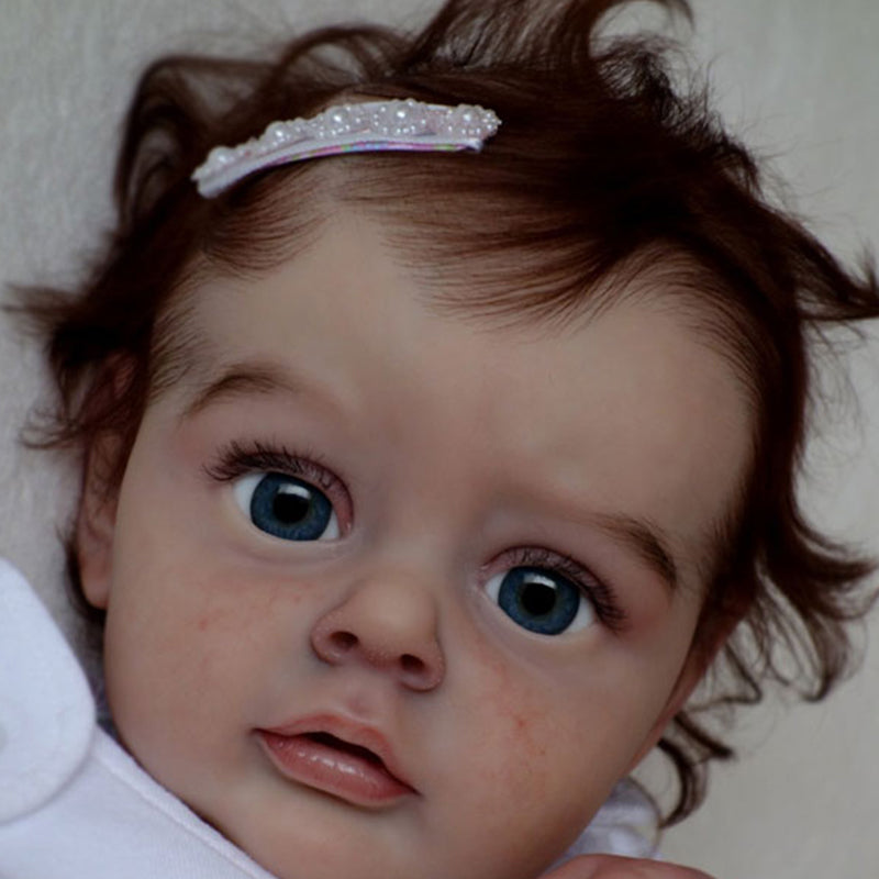 21 inches Chloe Open Eyes DIY Blank Unpainted Reborn Doll Kit