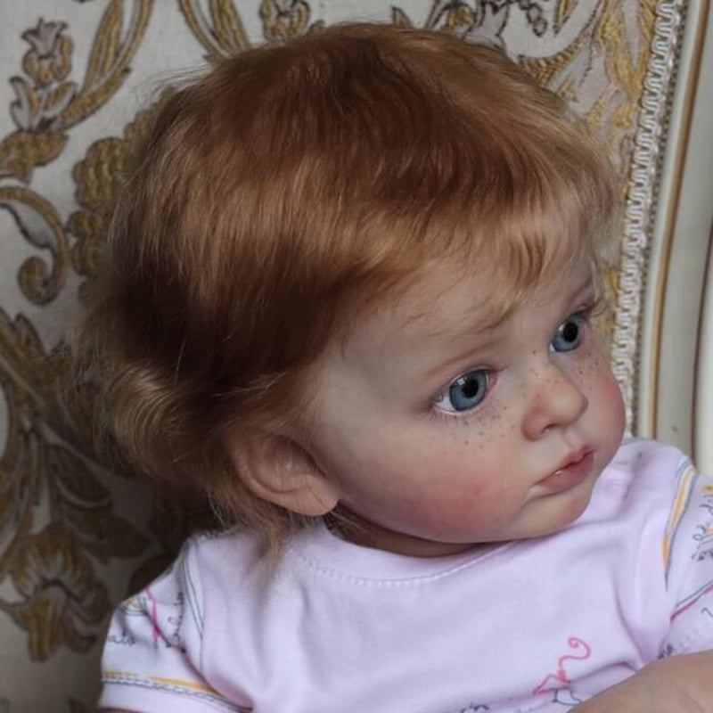 24 Inches Renee Curly Hair Open Eyes Reborn Baby Dolls Girls