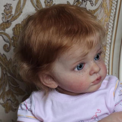 24 Inches Renee Curly Hair Open Eyes Reborn Baby Dolls Girls