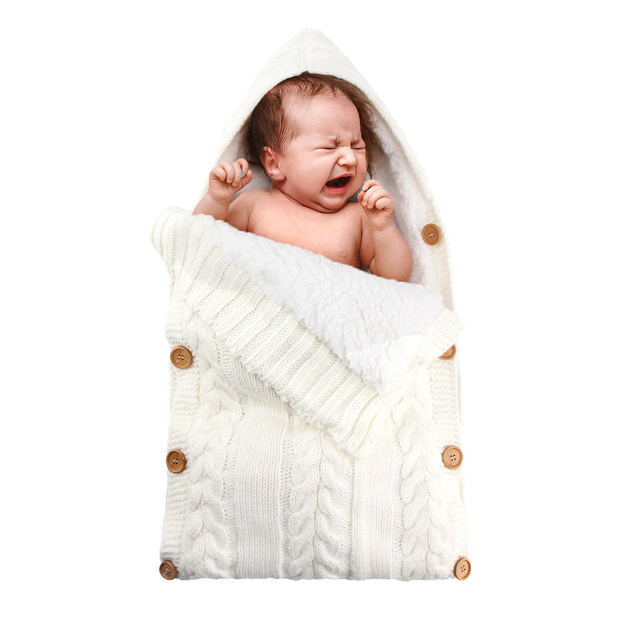 Warm Knit Fleece Sleeping Bag For 17-24 Inches Reborn Dolls