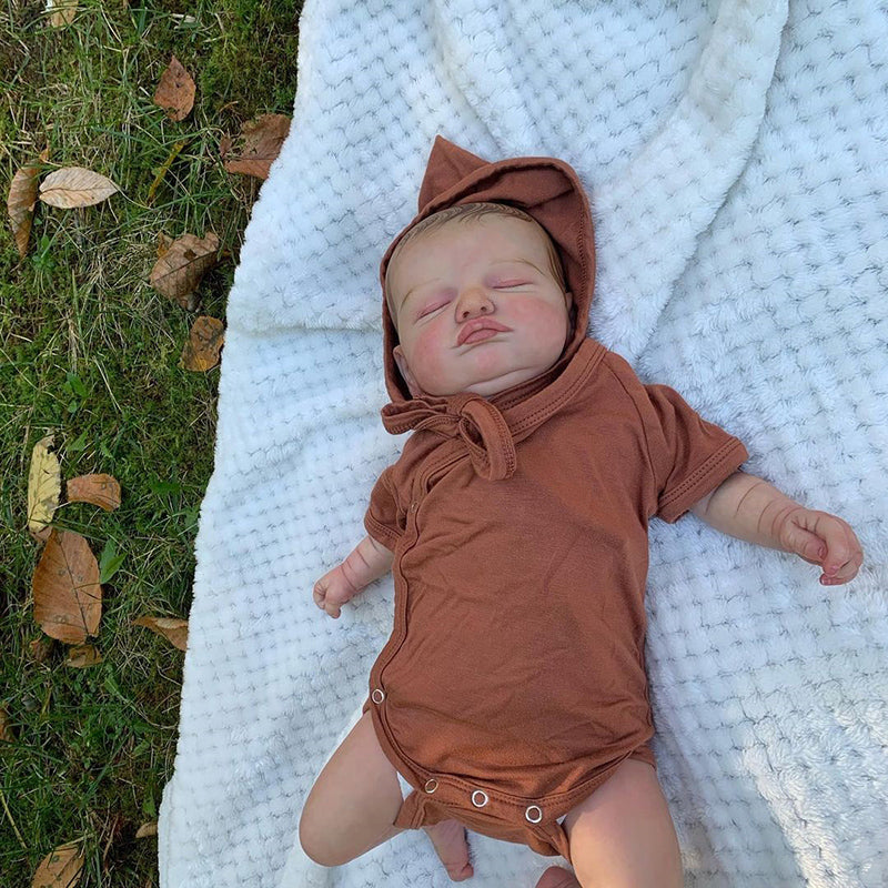 20 Inches Lifelike Dwayne Sleeping Reborn Doll Boy-Rosalie Serie