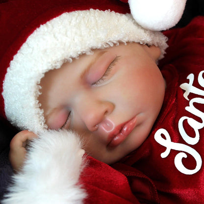 20 inches Closed Eyes Christmas Reborn Doll Girl-Loulou