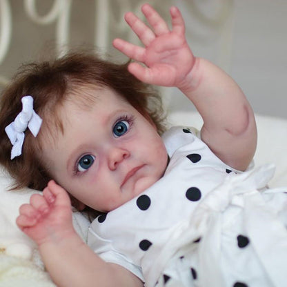 23 Inches Sweet Hilda Open Eyes Reborn Doll Girl- Maggie Series