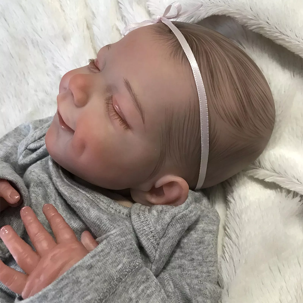 April 20 inch smile reborn dolls with painted hair