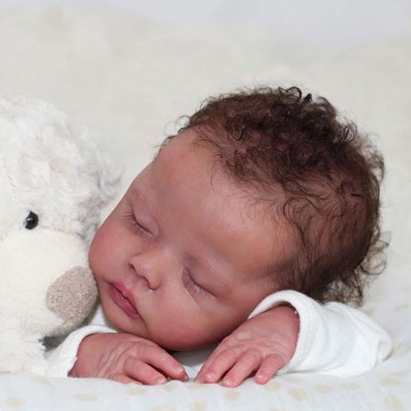 18 inches Delilah Closed Eyes DIY Blank Unpainted Reborn Doll Kit