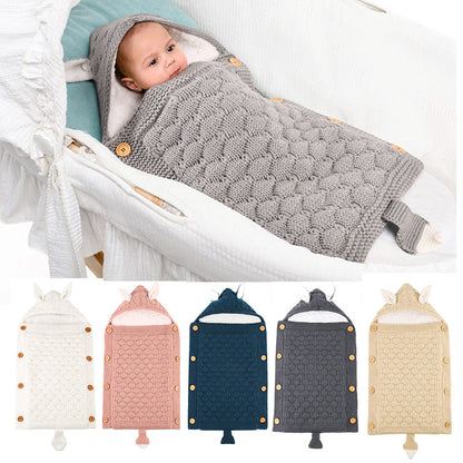 Warm Knit Fleece Sleeping Bag For 17-24 Inches Reborn Dolls