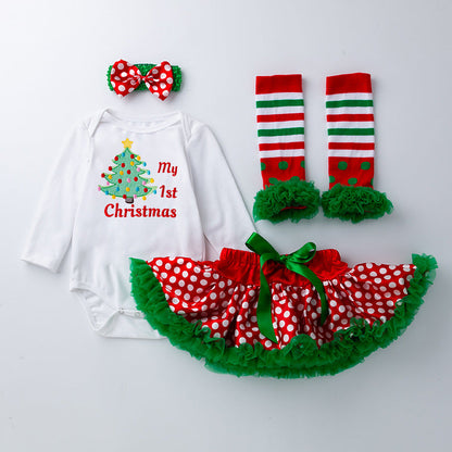 4-Piece Cute Christmas Dress for 21/22/23 Inches Reborn Dolls