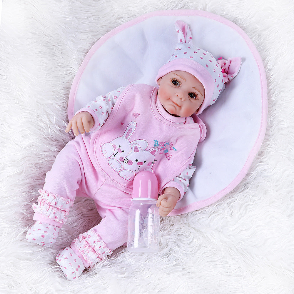 55CM soft body reborn baby doll lifelike real touch baby