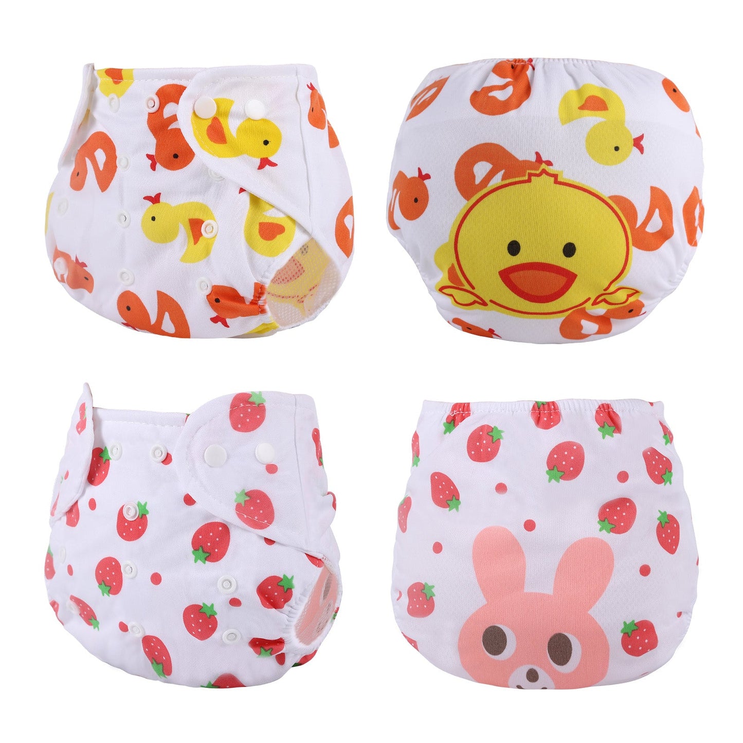 16"-24" Reborn Baby Washable Reusable 2 Pcs Diapers Panties