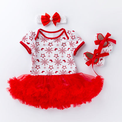 Short Sleeves Christmas Clothes for 22-23 Inches Reborn Dolls