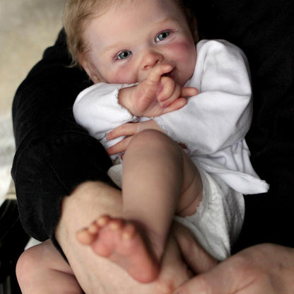 20 inches Reborn Dolls with Open Eyes and Blonde Hair-Harper