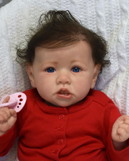 22 Inches Open Eyes Christmas Reborn Doll-Saskia