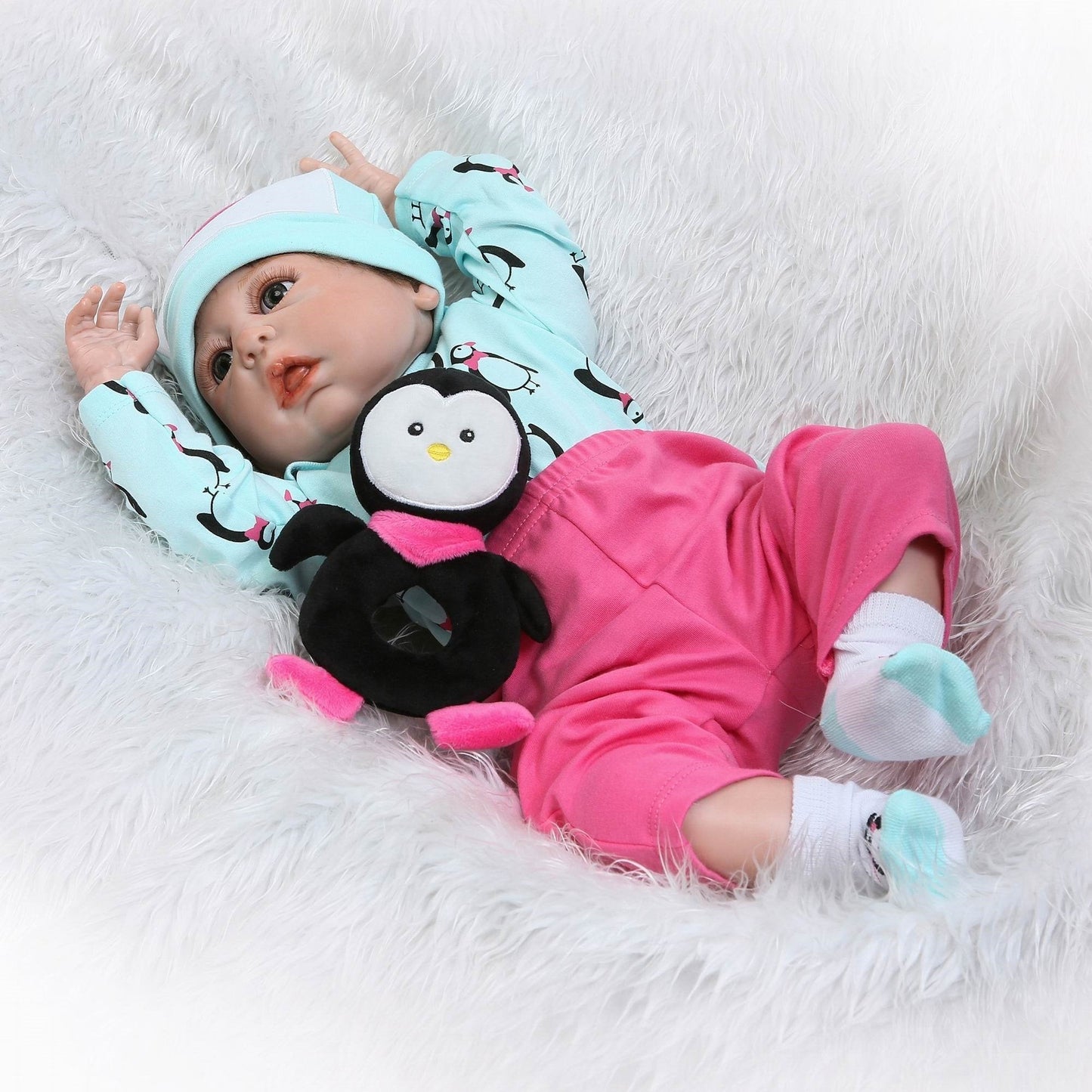 22 inches Full Silicone Girl Reborn Dolls