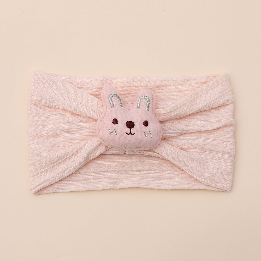 Cute bunny nylon baby headband