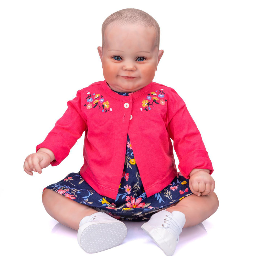 20 Inches Real Touch Cloth Body Open Eyes Reborn Doll-Maddie Series