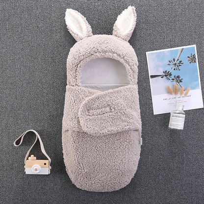 Plush Big Ears Baby Sleeping Bag For 16-24 Inches Reborn Dolls