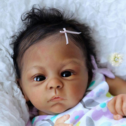 21'' Kids Reborn Lover Royalty African American Baby Girl Doll-Harlow