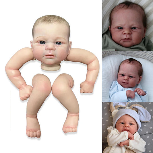 19 Inches Open Eyes Unfinished Doll Kit Reborn Elijah