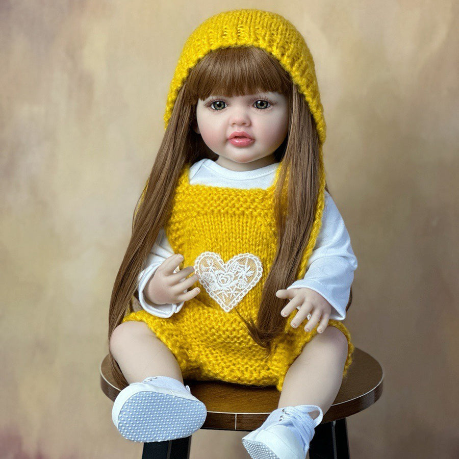 22 Inches Open Eyes Long Hair Reborn Doll Girls -Betty