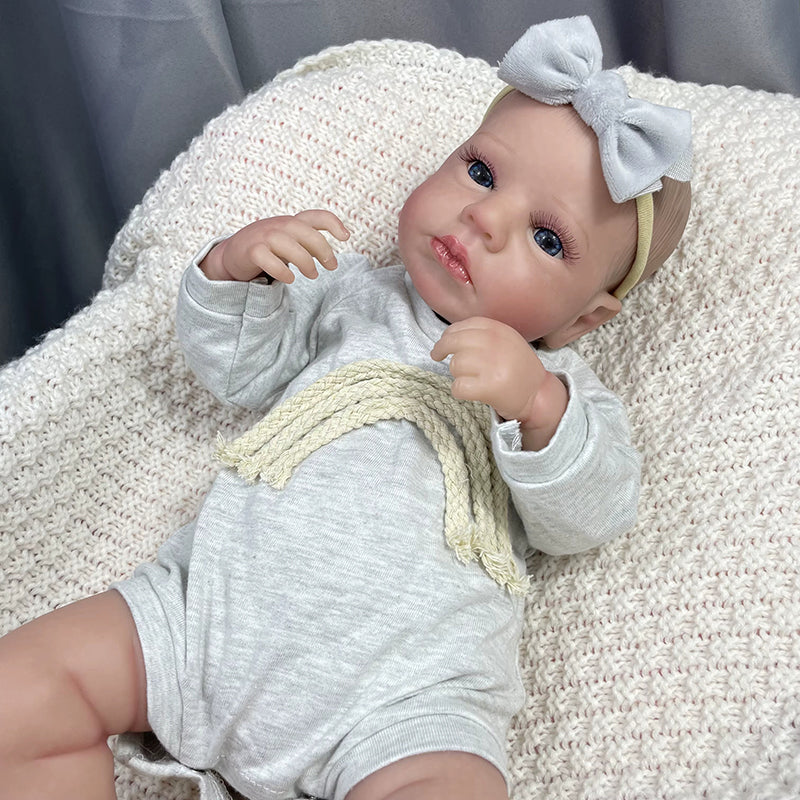 20 Inches Lifelike Blue Eyes Reborn Doll Twin Sisters-Loulou