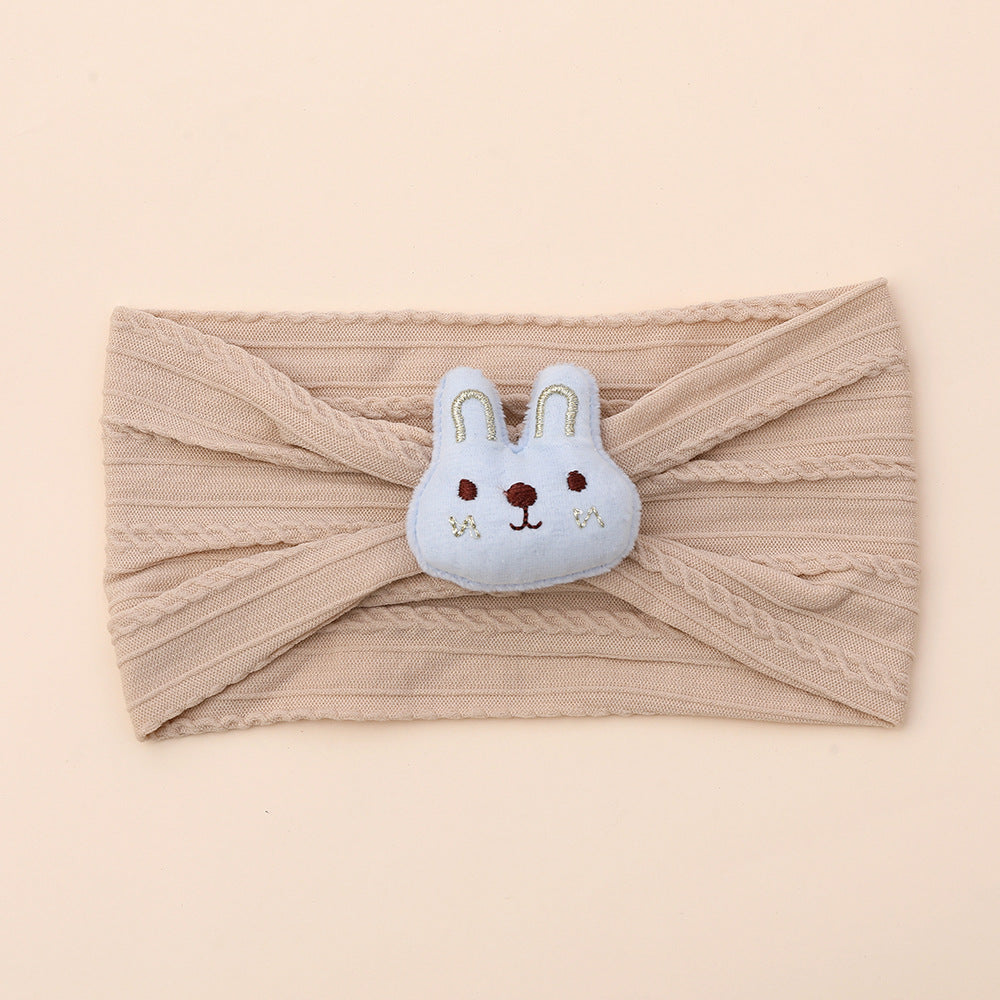 Cute bunny nylon baby headband