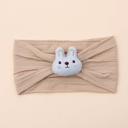 Cute bunny nylon baby headband