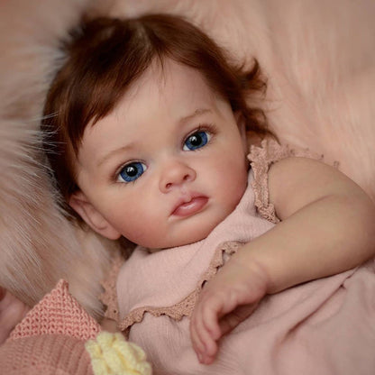 22 Inches Magda Brown Hair Reborn Doll Girl-Tutti Series