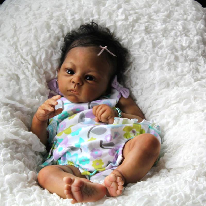 21'' Kids Reborn Lover Royalty African American Baby Girl Doll-Harlow