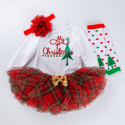 4-Piece Cute Christmas Dress for 21/22/23 Inches Reborn Dolls