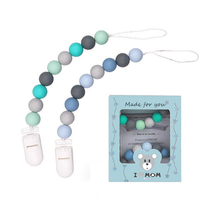 2-Piece Silicone Drop Prevention Pacifier Chain