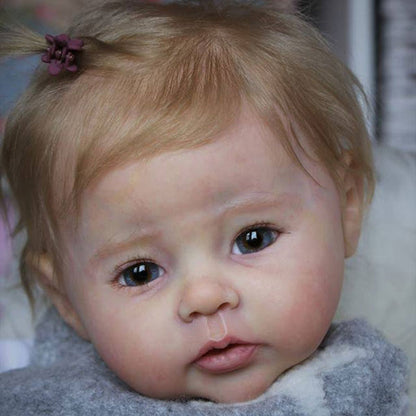 20 inches Raven DIY Blank Unpainted Open Eyes Reborn Doll Kit