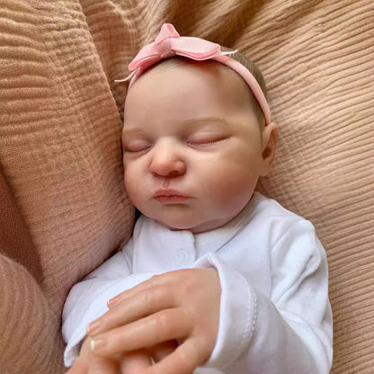 20 Inches Nora Sweet Sleeping Reborn Doll Without Hair