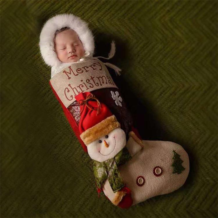 Christmas themed hat sleeping bag for 16-22 Inches Dolls