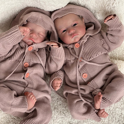 18'' Lifelike Allen and Andre Reborn Doll Twins Boys-Levi Series