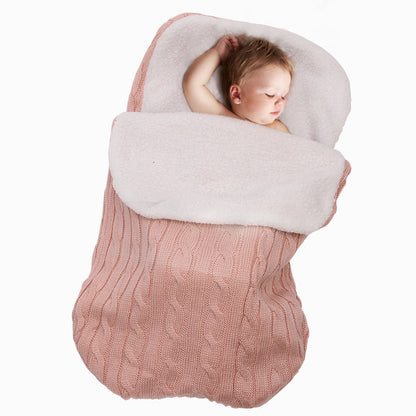 Warm Knit Fleece Sleeping Bag For 17-24 Inches Reborn Dolls