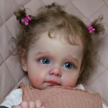 22 inches Maggi DIY Blank Unpainted Open Eyes Reborn Doll Kit