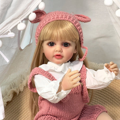 22 Inch Reborn Dolls Girls Cheryl With Long Blonde Hair