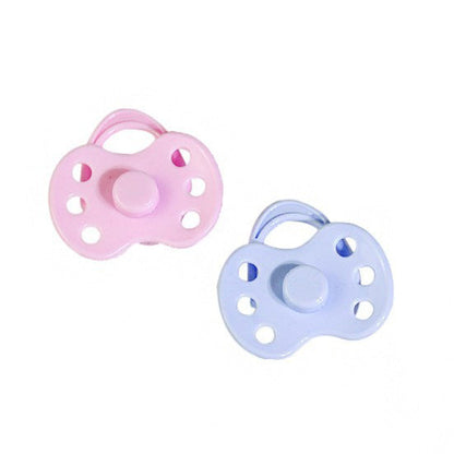 magnetic pacifiers in 2 different colours