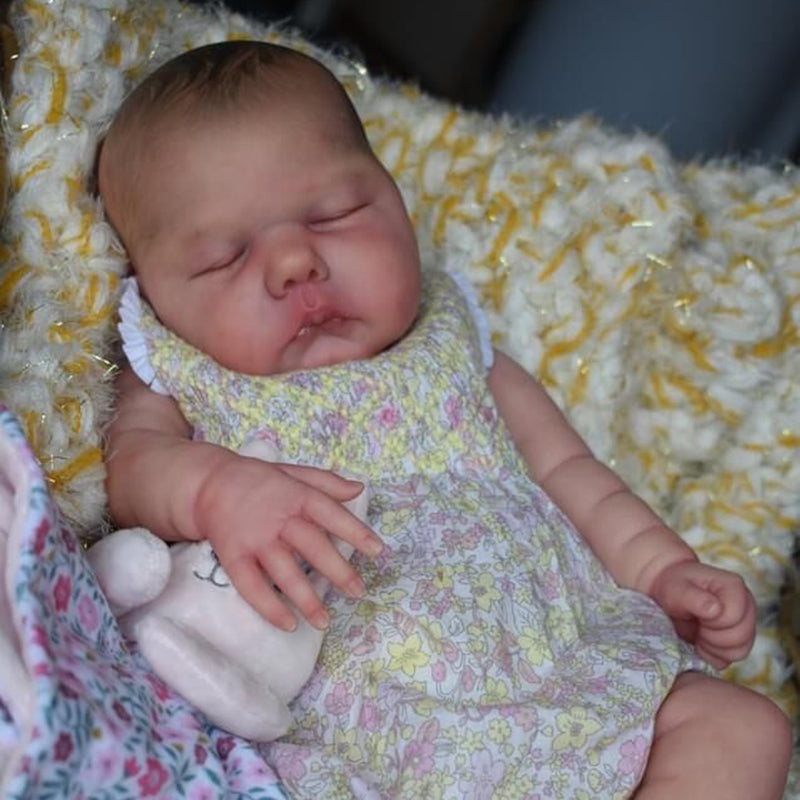 19 Inch Realistic Closed Eyes Novia Reborn Doll