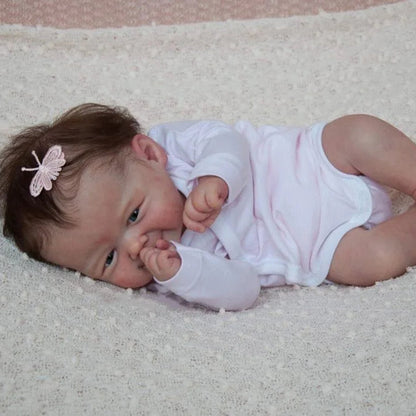 19 Inch Ansel Reborn Doll With Open Eyes And Short Hair - Vivi